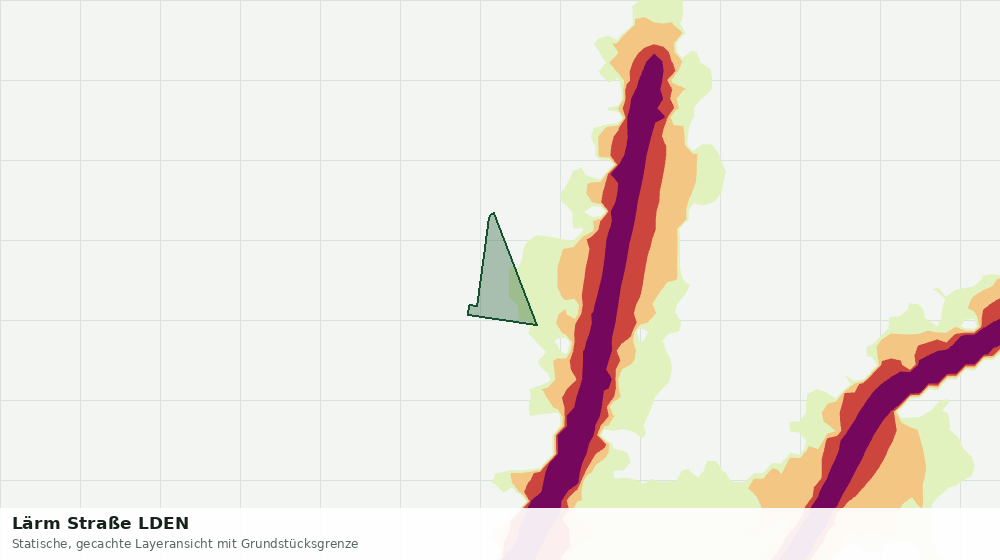 Statische Kartenansicht: Lärm Straße LDEN