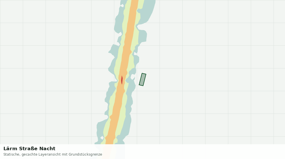 Statische Kartenansicht: Lärm Straße Nacht