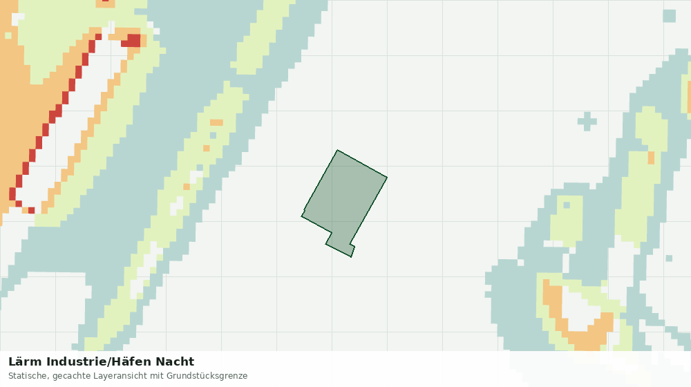 Statische Kartenansicht: Lärm Industrie/Häfen Nacht