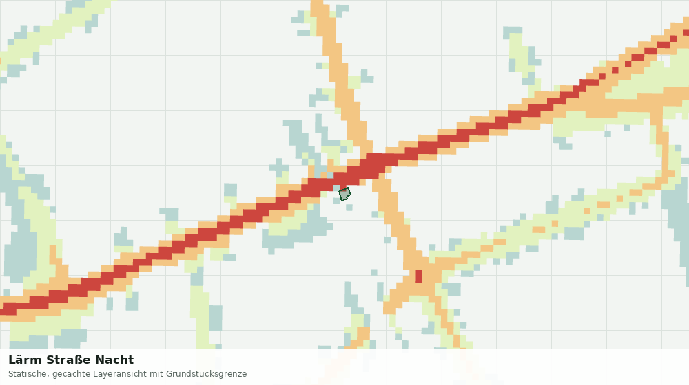Statische Kartenansicht: Lärm Straße Nacht