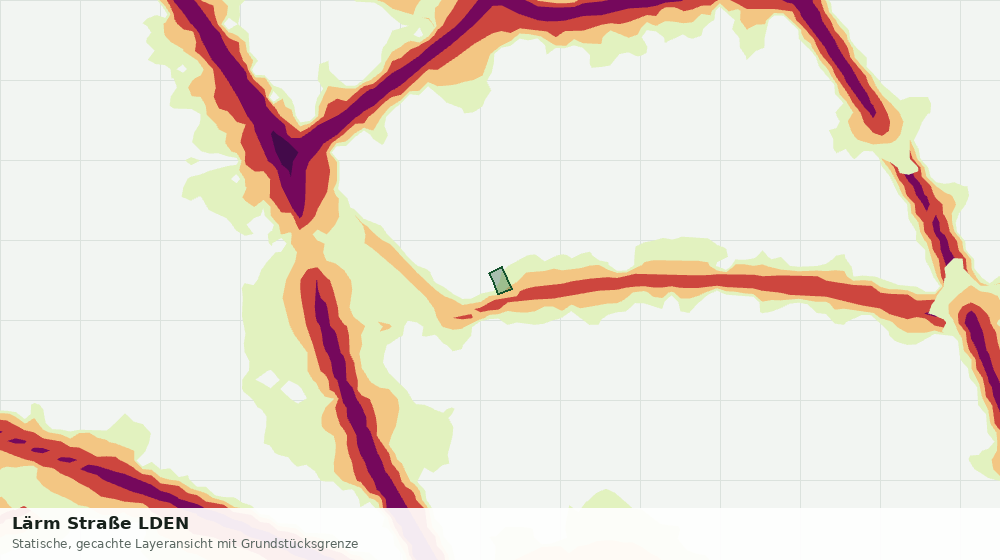Statische Kartenansicht: Lärm Straße LDEN