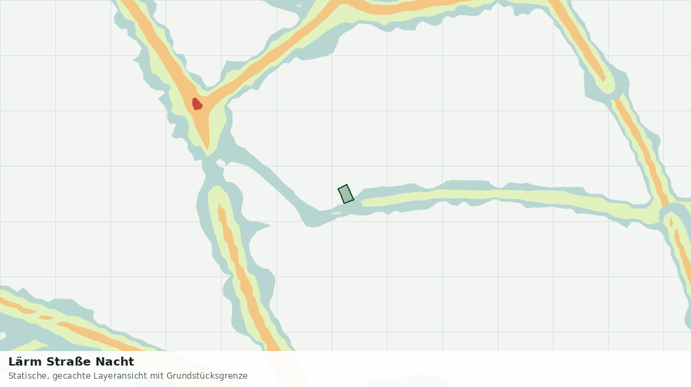 Statische Kartenansicht: Lärm Straße Nacht