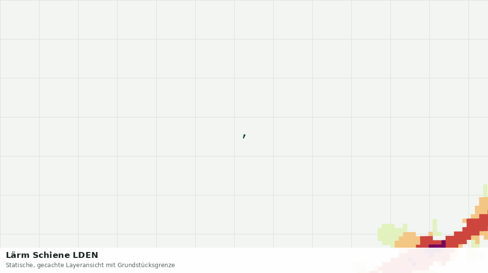 Statische Kartenansicht: Lärm Schiene LDEN