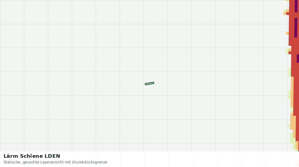 Statische Kartenansicht: Lärm Schiene LDEN