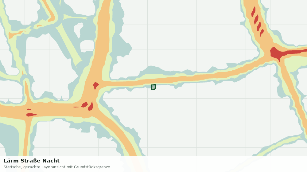 Statische Kartenansicht: Lärm Straße Nacht