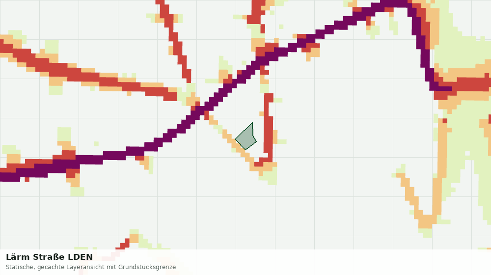 Statische Kartenansicht: Lärm Straße LDEN