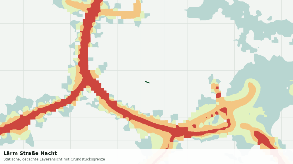 Statische Kartenansicht: Lärm Straße Nacht