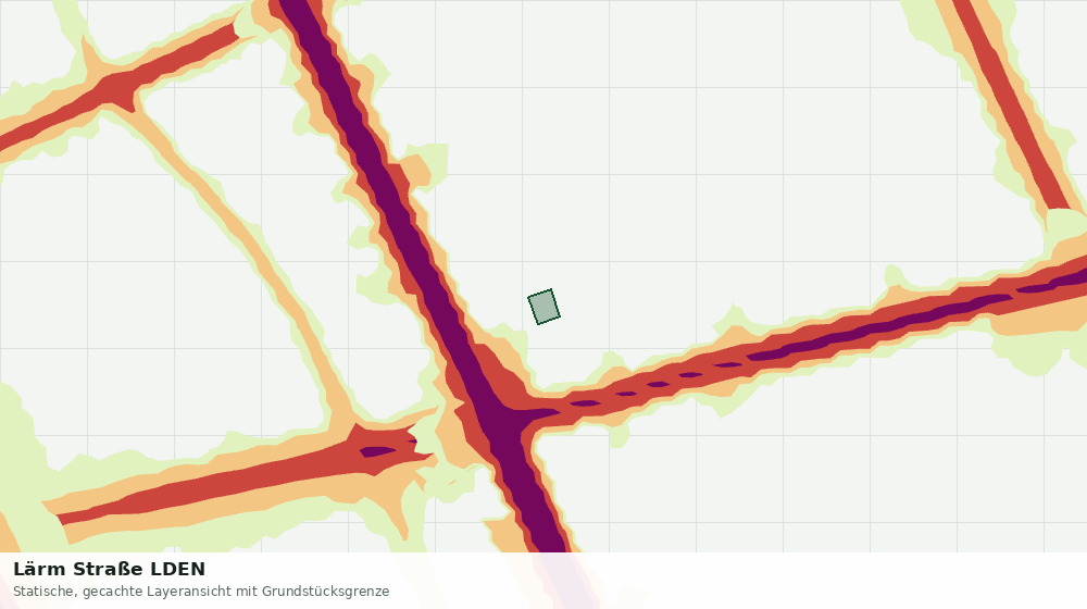 Statische Kartenansicht: Lärm Straße LDEN
