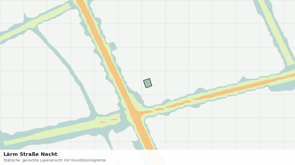 Statische Kartenansicht: Lärm Straße Nacht