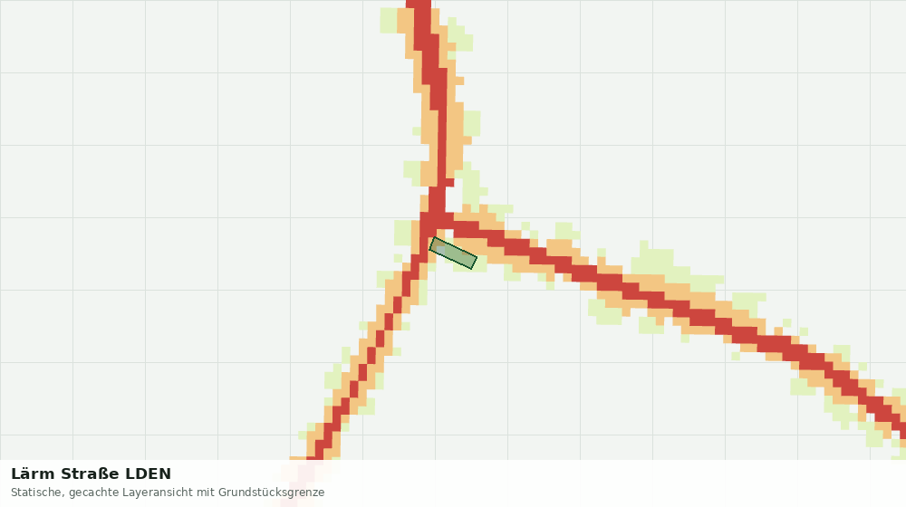 Statische Kartenansicht: Lärm Straße LDEN