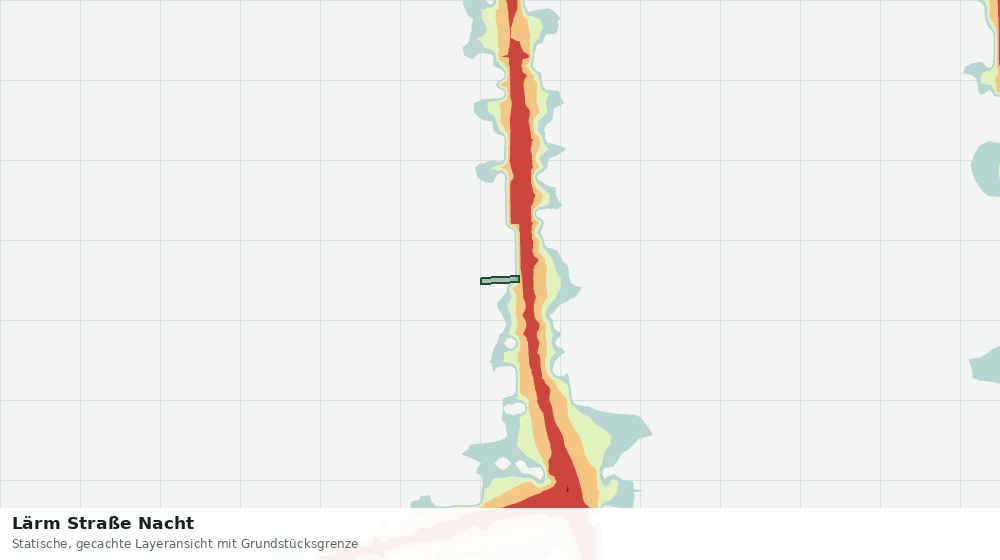 Statische Kartenansicht: Lärm Straße Nacht