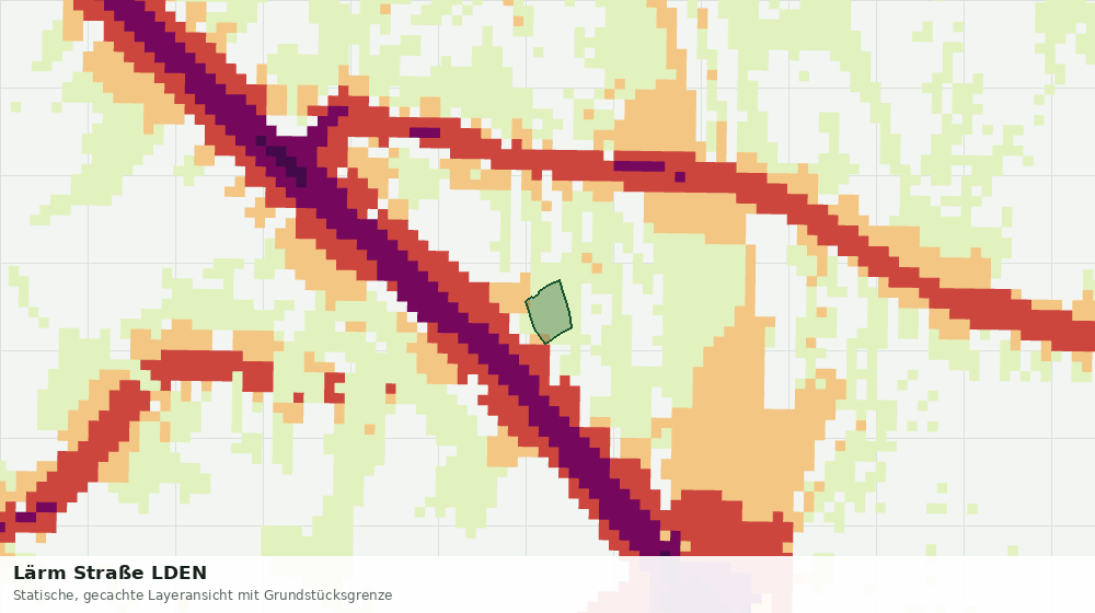 Statische Kartenansicht: Lärm Straße LDEN