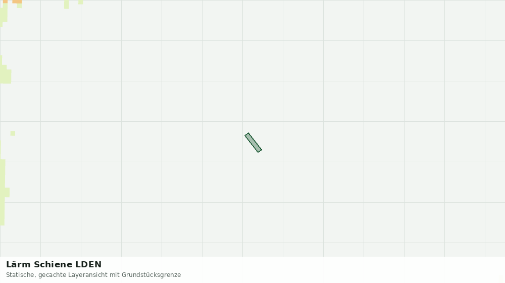 Statische Kartenansicht: Lärm Schiene LDEN