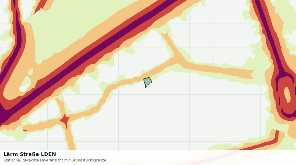 Statische Kartenansicht: Lärm Straße LDEN