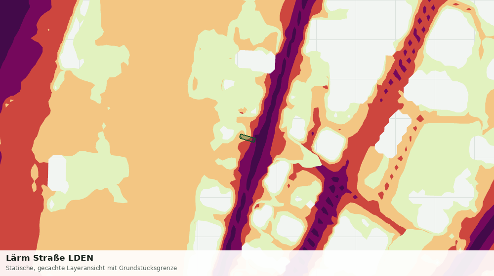 Statische Kartenansicht: Lärm Straße LDEN