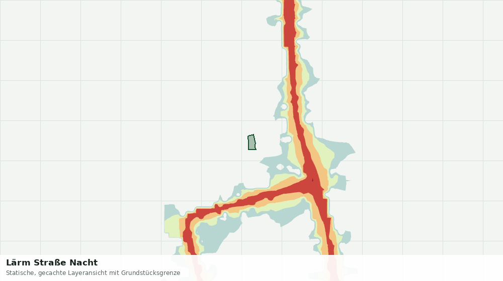 Statische Kartenansicht: Lärm Straße Nacht