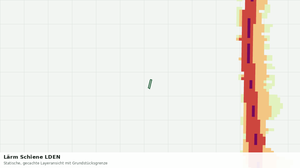 Statische Kartenansicht: Lärm Schiene LDEN
