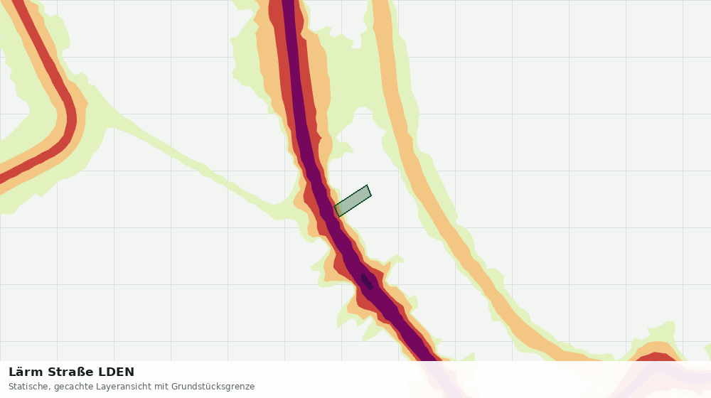 Statische Kartenansicht: Lärm Straße LDEN