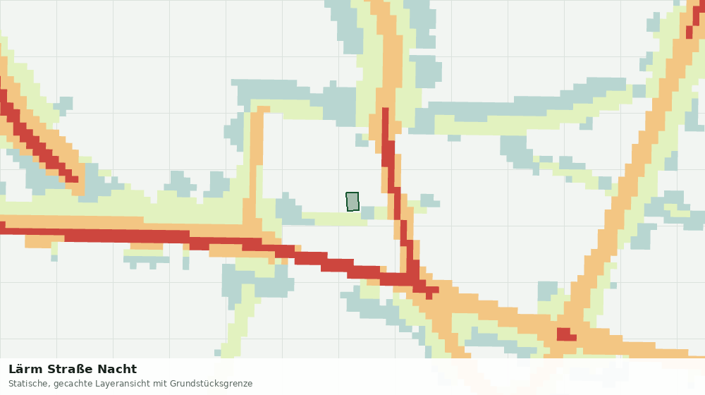 Statische Kartenansicht: Lärm Straße Nacht