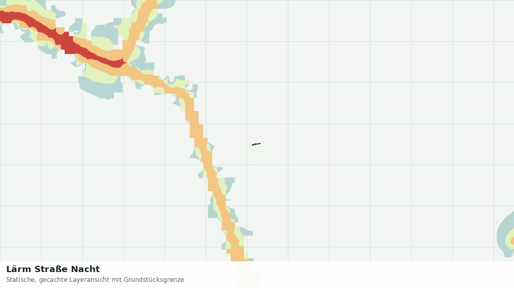 Statische Kartenansicht: Lärm Straße Nacht