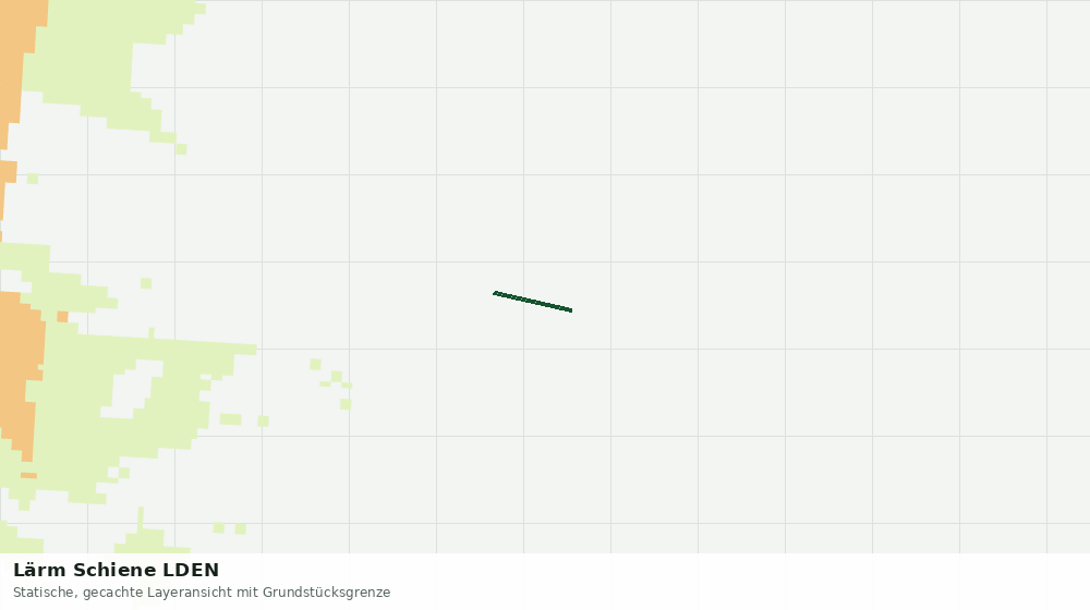 Statische Kartenansicht: Lärm Schiene LDEN