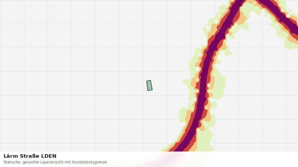 Statische Kartenansicht: Lärm Straße LDEN