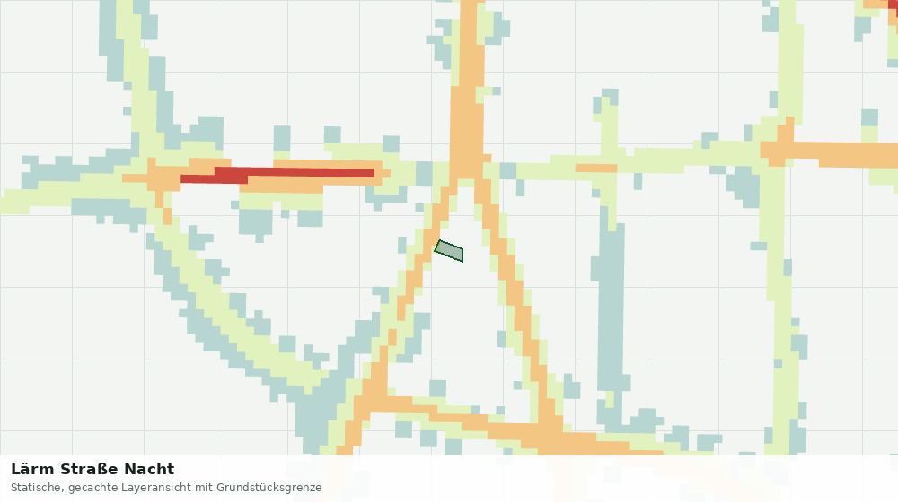 Statische Kartenansicht: Lärm Straße Nacht