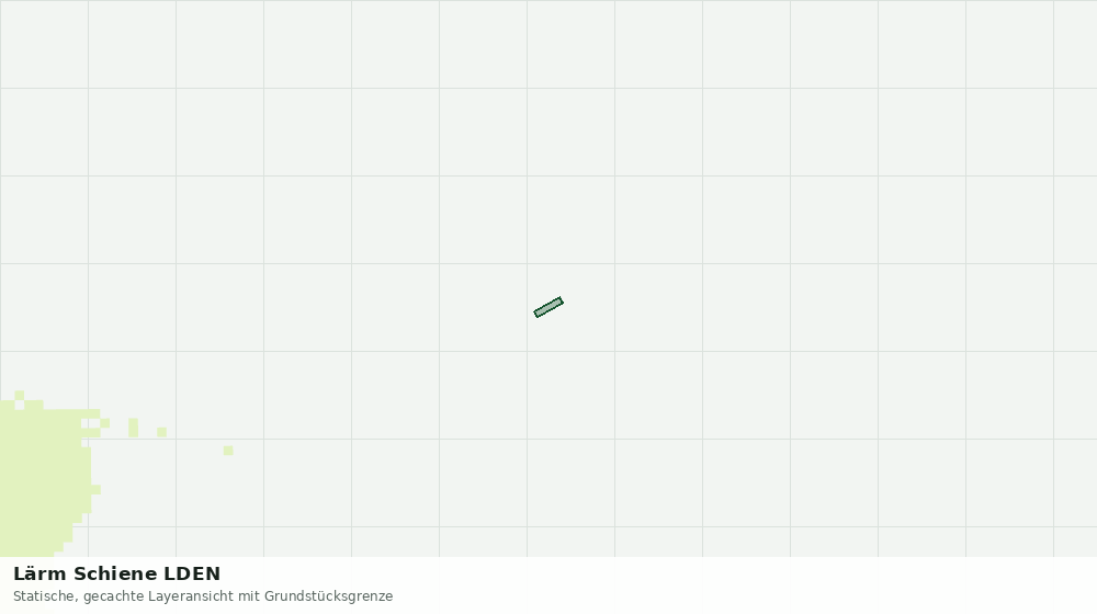 Statische Kartenansicht: Lärm Schiene LDEN