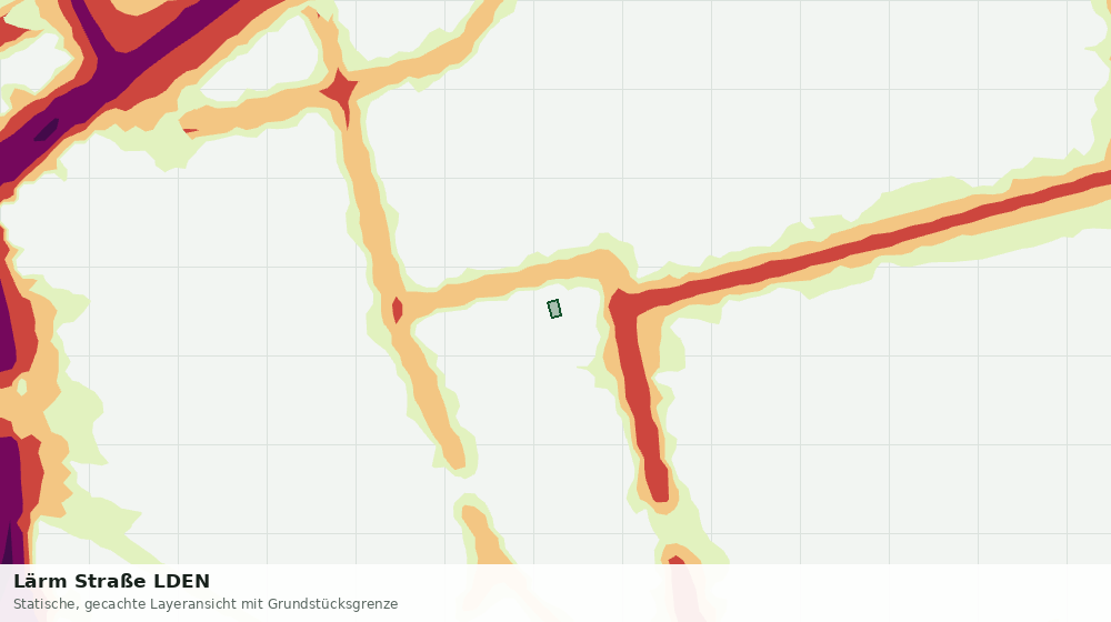 Statische Kartenansicht: Lärm Straße LDEN