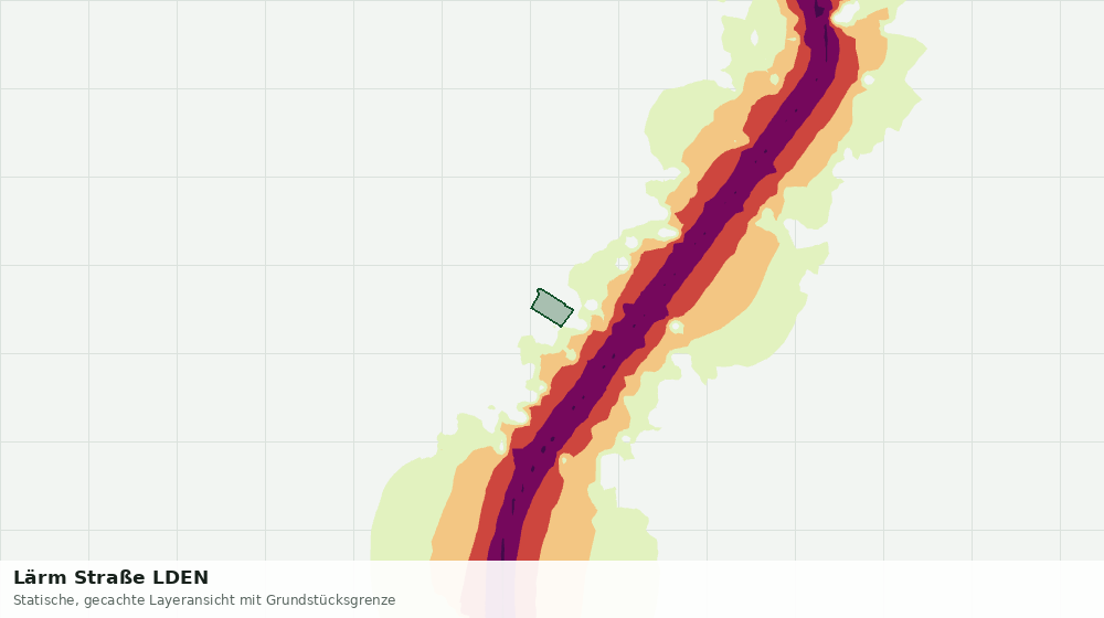 Statische Kartenansicht: Lärm Straße LDEN
