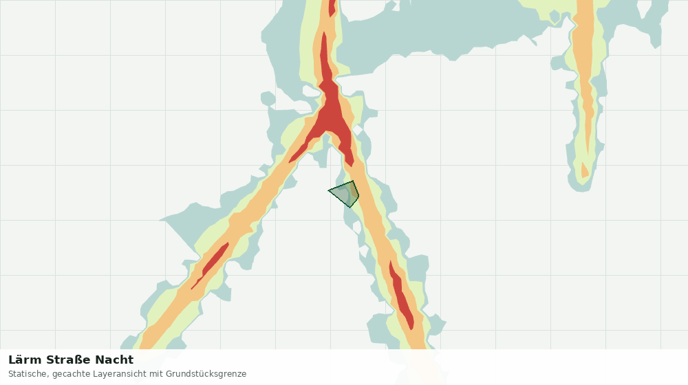 Statische Kartenansicht: Lärm Straße Nacht
