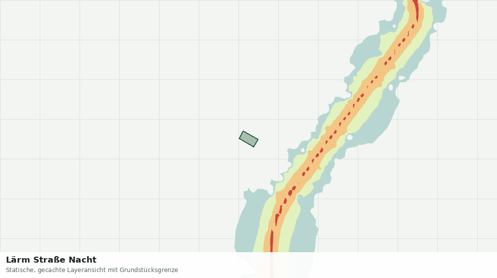 Statische Kartenansicht: Lärm Straße Nacht