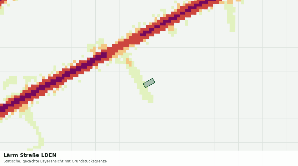 Statische Kartenansicht: Lärm Straße LDEN