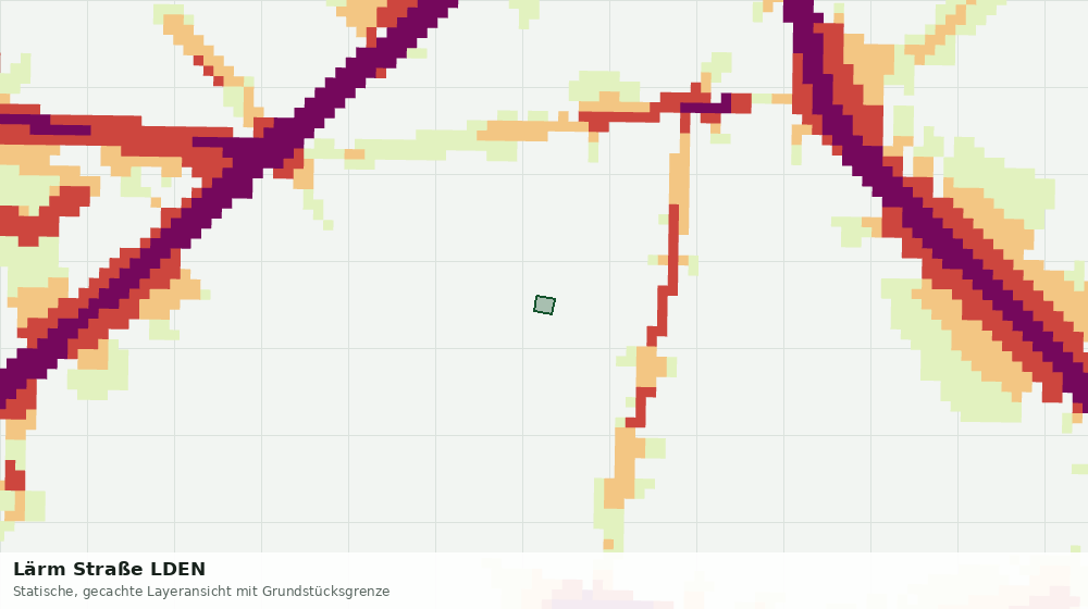 Statische Kartenansicht: Lärm Straße LDEN