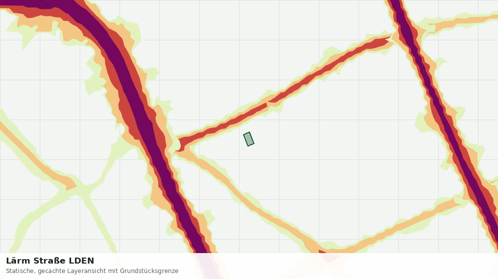 Statische Kartenansicht: Lärm Straße LDEN