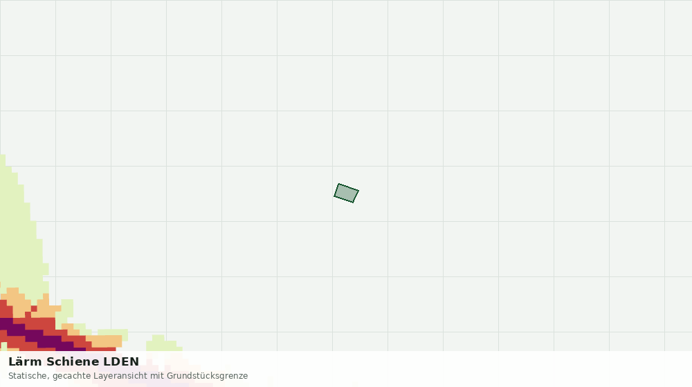 Statische Kartenansicht: Lärm Schiene LDEN