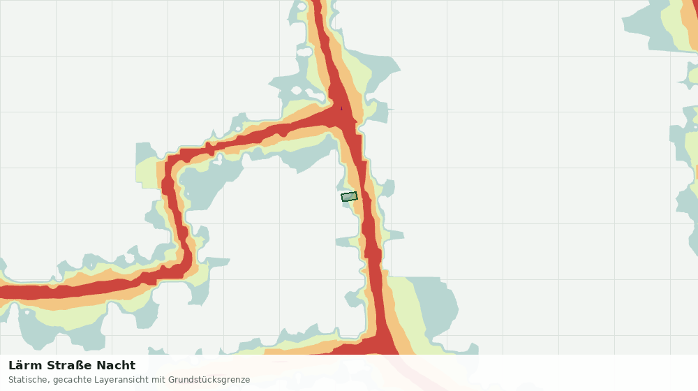 Statische Kartenansicht: Lärm Straße Nacht