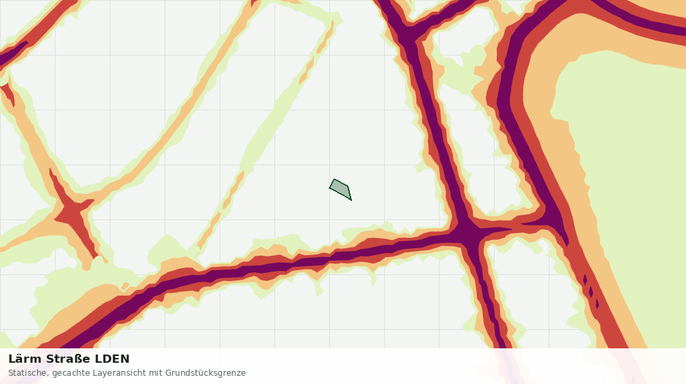 Statische Kartenansicht: Lärm Straße LDEN