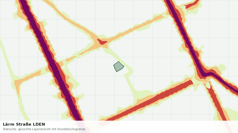 Statische Kartenansicht: Lärm Straße LDEN