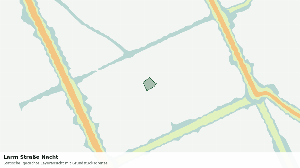 Statische Kartenansicht: Lärm Straße Nacht