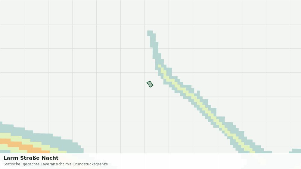 Statische Kartenansicht: Lärm Straße Nacht