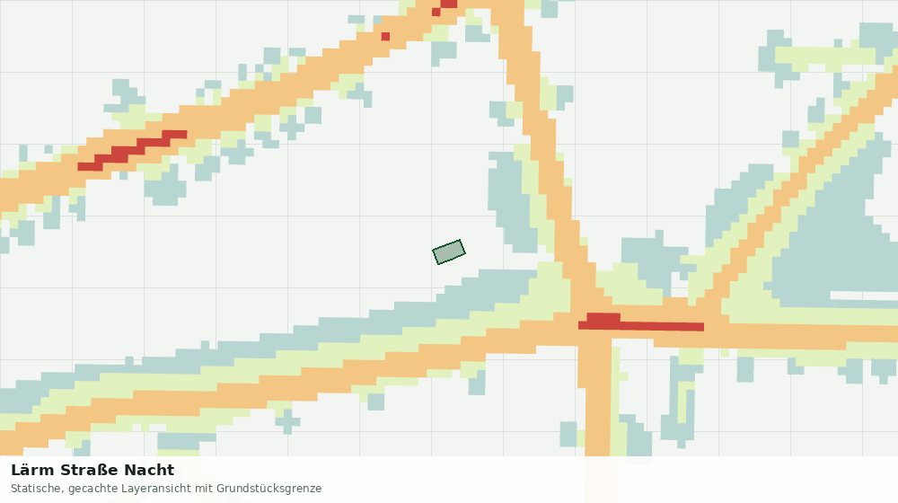 Statische Kartenansicht: Lärm Straße Nacht