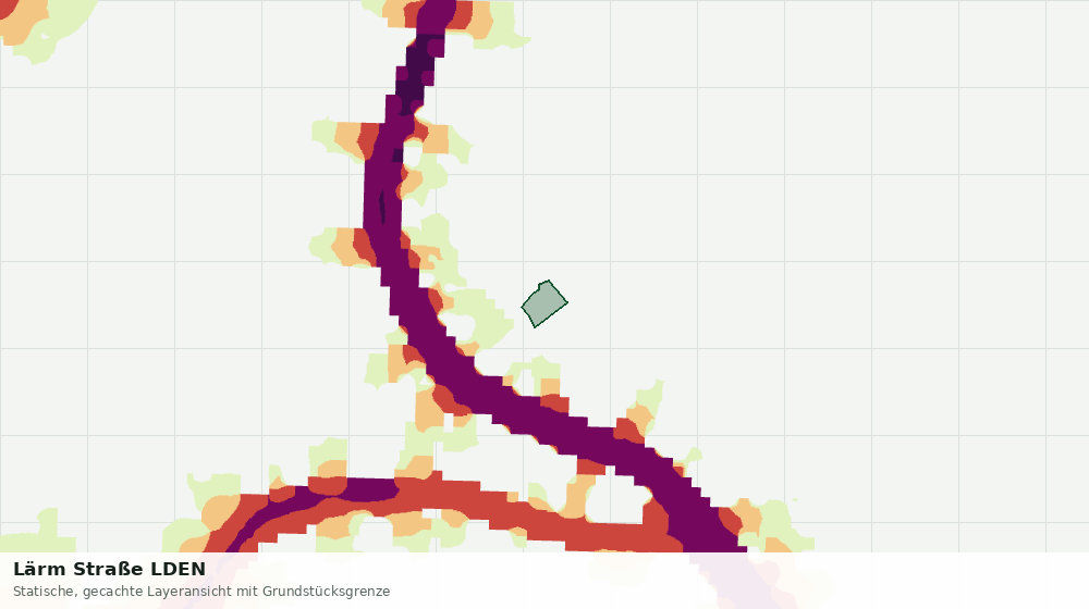 Statische Kartenansicht: Lärm Straße LDEN