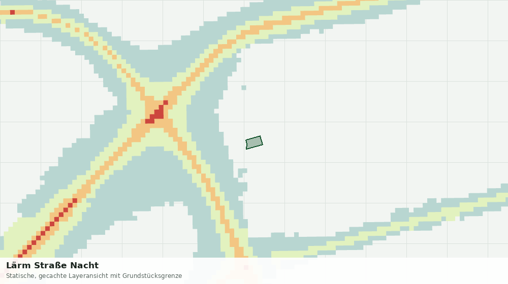Statische Kartenansicht: Lärm Straße Nacht