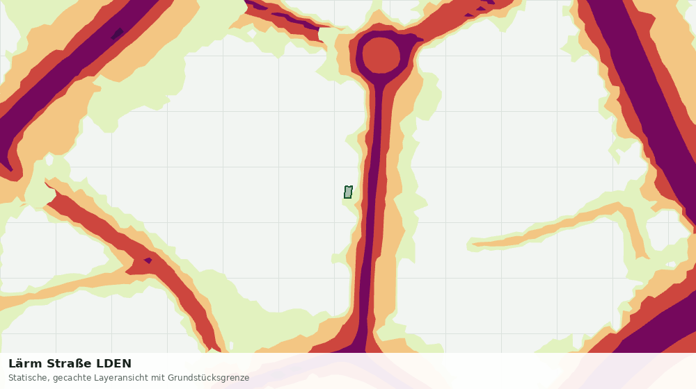 Statische Kartenansicht: Lärm Straße LDEN