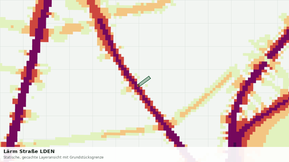 Statische Kartenansicht: Lärm Straße LDEN