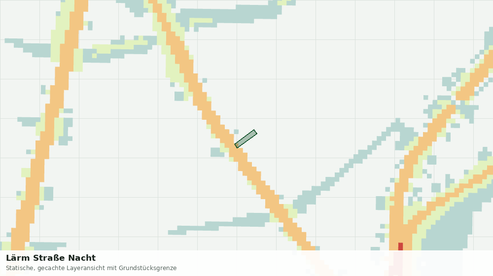 Statische Kartenansicht: Lärm Straße Nacht