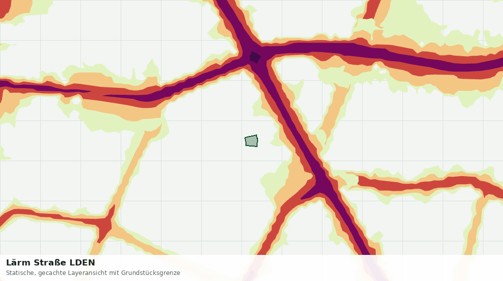 Statische Kartenansicht: Lärm Straße LDEN