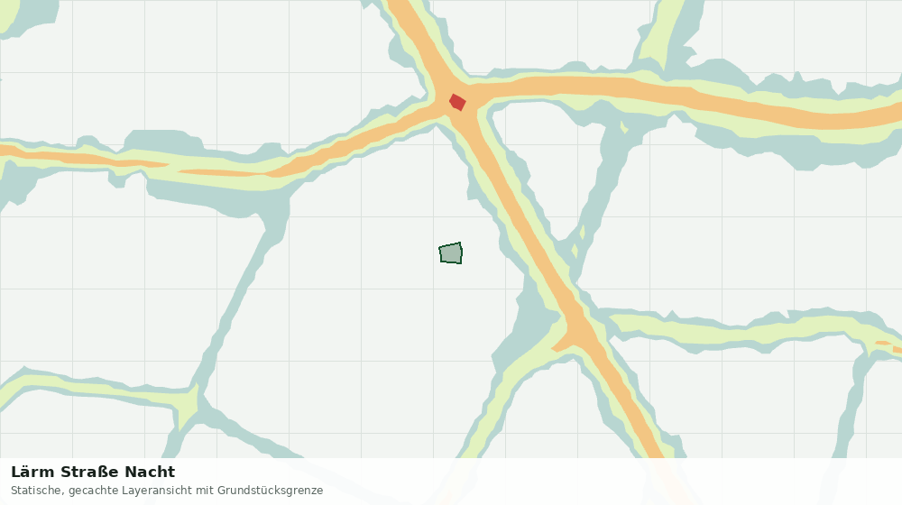 Statische Kartenansicht: Lärm Straße Nacht