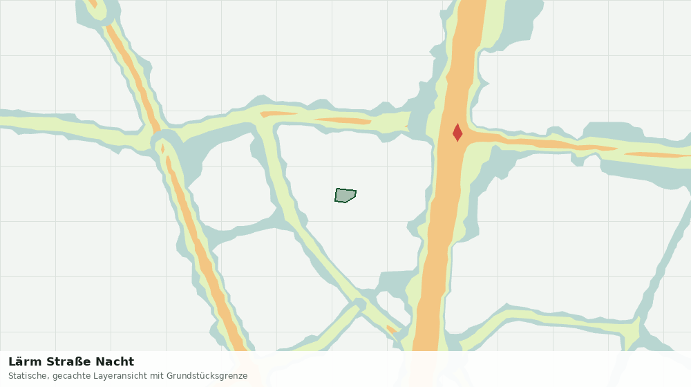 Statische Kartenansicht: Lärm Straße Nacht